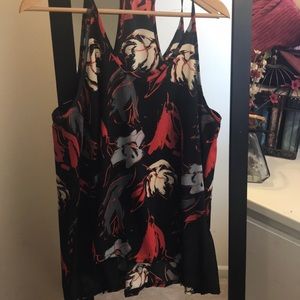 Racer back tunic camisole